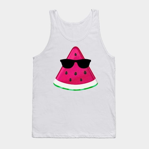 Cool Watermelon Slice Tank Top by SandraKC